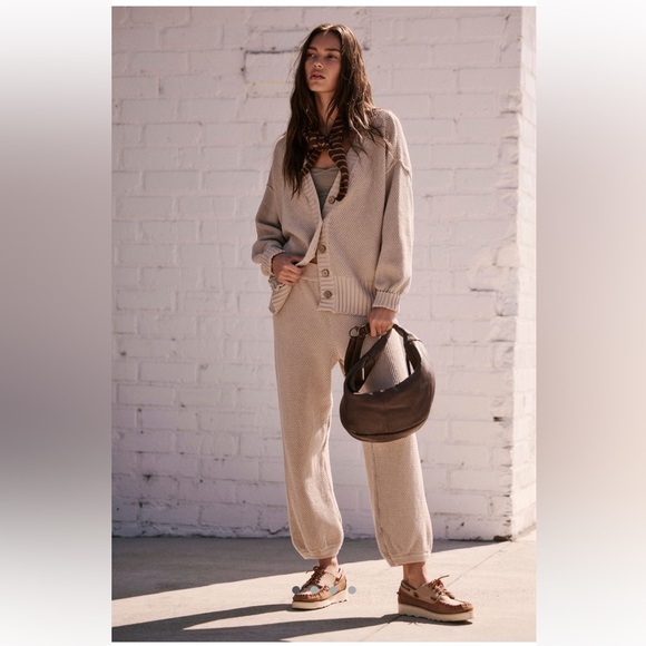 Free People Pants - FREE PEOPLE Hailee Cardi Set (XS - peyote)
